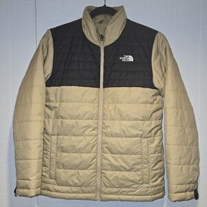 The North Face Black & Tan Puffer coat